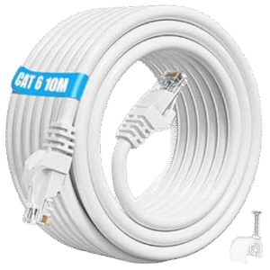 Cordon de brassage  FTP Cat6 10m T-LAN  blanc