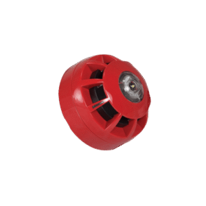 Sirene combinée compacte rouge alimentée par boucle adressable approuvée INTERTEK