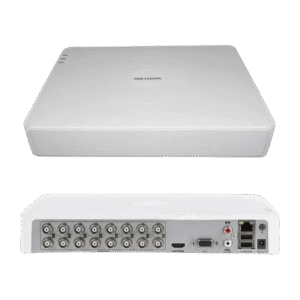 DVR enregistreur vidéo numérique surveillance intérieure 16 canneaux 1080p Mini 1U H.265 Hikvision 3K/ 5MP
