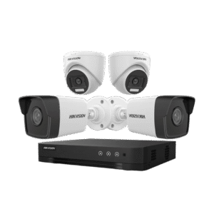KIT CAMERA 4- CH H.265MP  Hikvision