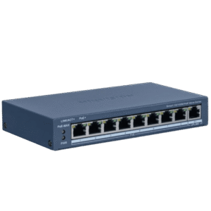 COMMUTATEUR Hikvision  8 Port Gigabit Smart POE Switch 8 × Gigabit PoE port,2 × Gigabit RJ45 ports